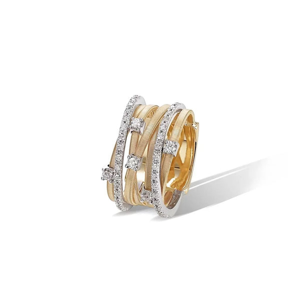 Goa Seven Strand Diamond And Pave Ring - 1